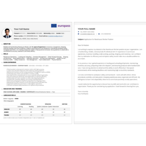 Europass CV + Cover Letter ATS Friendly Classic Style