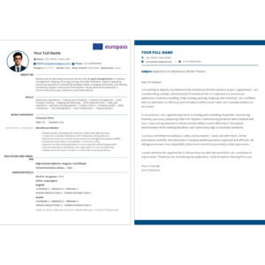 Europass CV + Cover Letter ATS Friendly Elegant Style